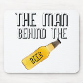 Man achter de bier muismat (Voorkant)