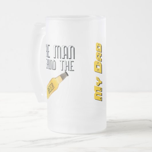 Man achter het biertje - Mijn vader Mok (Voorkant links)