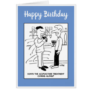 Man Acupunctie ondergaan in de Pub