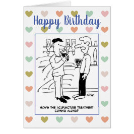 Man Acupunctie ondergaan in de Pub