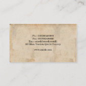 man afbeelding  visitekaartje (Achterkant)