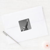 Man afspelen Football 2 Vierkante Sticker (Envelop)
