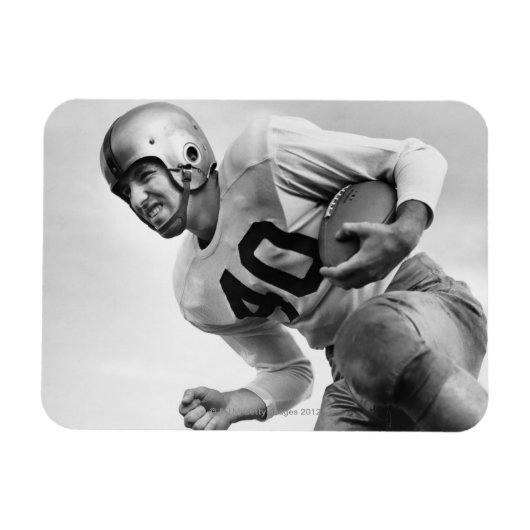 Man afspelen Football 3 Magneet (Horizontaal)