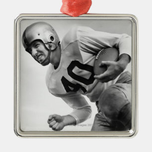 Man afspelen Football 3 Metalen Ornament