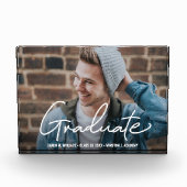 Man Afstuderen Foto Keepsake Lijst (Voorkant)