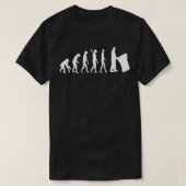 Man afval Evolutie Afval Afvalafval Stuurprogramma T-shirt (Design voorkant)