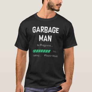Man afval in uitvoering Funny Student & Job Gift T-shirt
