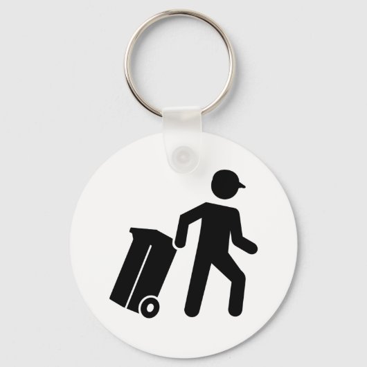 Man afval sleutelhanger (Voorkant)
