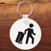Man afval sleutelhanger (Voorkant)