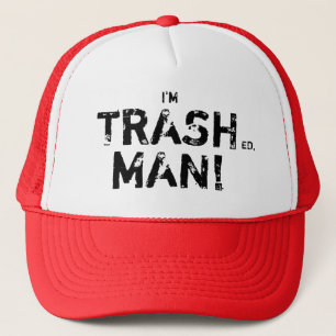 Man afval trucker pet