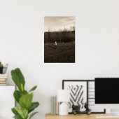 Man alleen lopen poster (Thuiskantoor)