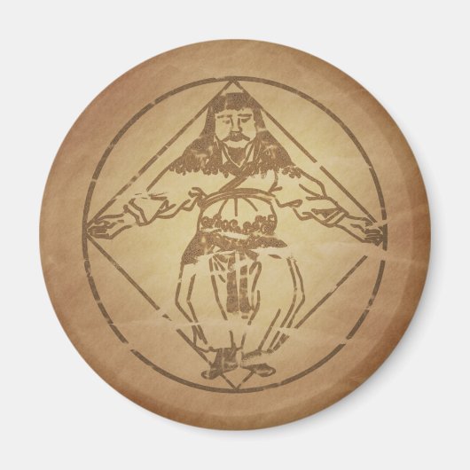 Man als Universum Chinese Magic Charms Magneet (Voorkant)