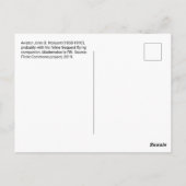 Man and cat black and white postcard briefkaart (Achterkant)