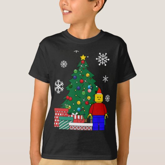 Man Around The Christmas Tree T Shirt  (Voorkant)