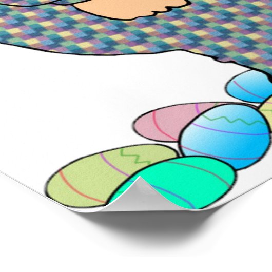 Man As Easter Bunny Poster (Hoek)