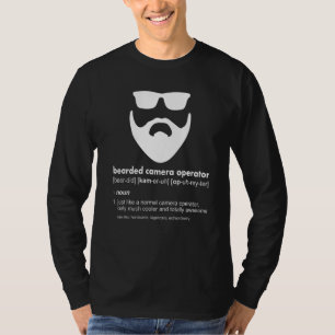 Man Baardige Cameraman  Baard Cameraman T-shirt