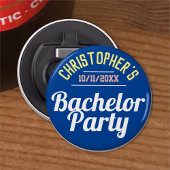 Man Bachelor Party Button Flesopener