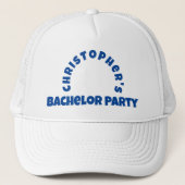 Man Bachelor Party Foto Trucker Pet (Voorkant)