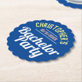 Man Bachelor Party Kartonnen Onderzetters (Gekanteld)