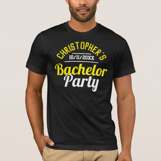 Man Bachelor Party T-Shirt (Voorkant)