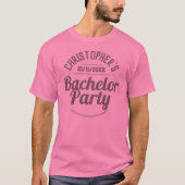 Man Bachelor Party T-Shirt (Voorkant)