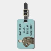  Man Bagagelabel (Voorkant verticaal)