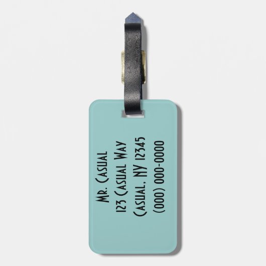 Man Bagagelabel (Achterkant verticaal)