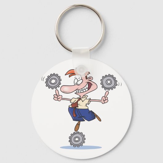 Man-balanceringskaarten Sleutelhanger (Voorkant)