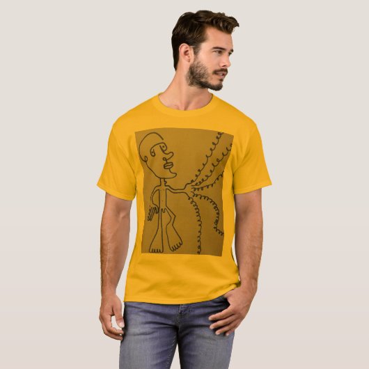 Man bananen volledig t-shirt (Voorkant volledig)