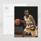 Man basketbal 2 briefkaart (Voorkant / Achterkant)