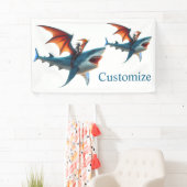 Man-Bat Riding Scary Shark Thunder_Cove Spandoek (Insitu)