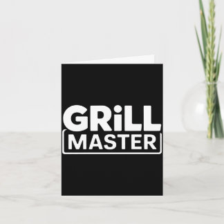 Man bbq grill meester achtertuin barbecue rook kon kaart