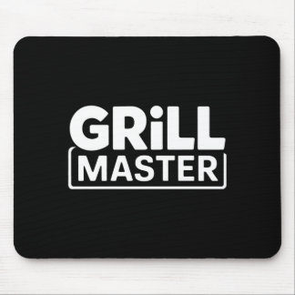 Man bbq grill meester achtertuin barbecue rook kon muismat