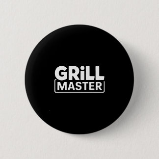 Man bbq grill meester achtertuin barbecue rook kon ronde button 5,7 cm