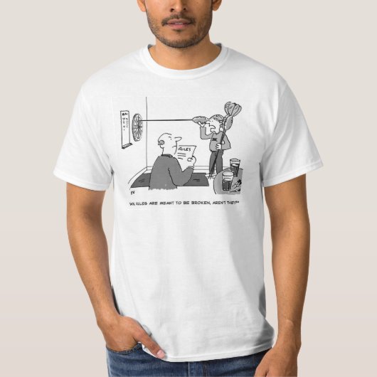 Man bedriegt het spelen van een spel met donkere o t-shirt (Voorkant)