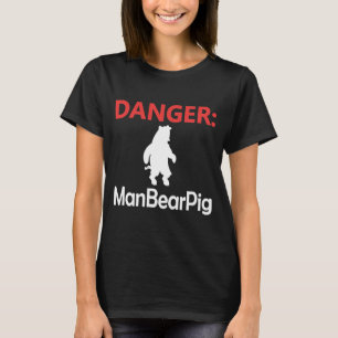 Man Beer Varkenskalk Boerderij T-shirt
