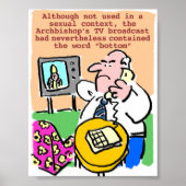 Man beklaagt telefonisch over tv-uitzendingen poster (Voorkant)