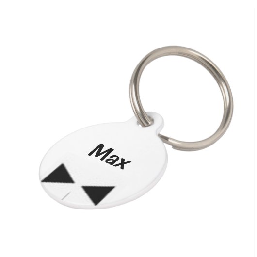 Man Best Friend Best Man Dog Label Huisdierpenning (Zijkant)