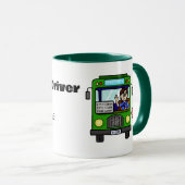 Man Beste buschauffeur Gepersonaliseerd Mok (Voorkant rechts)