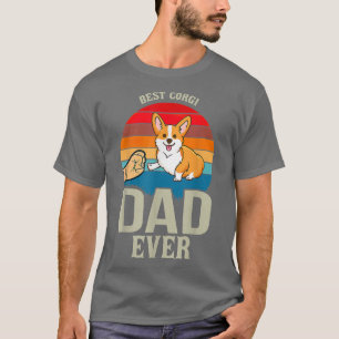 Man Beste Corgi Vader Ooit Papa Hond Liefhebber Ei T-shirt