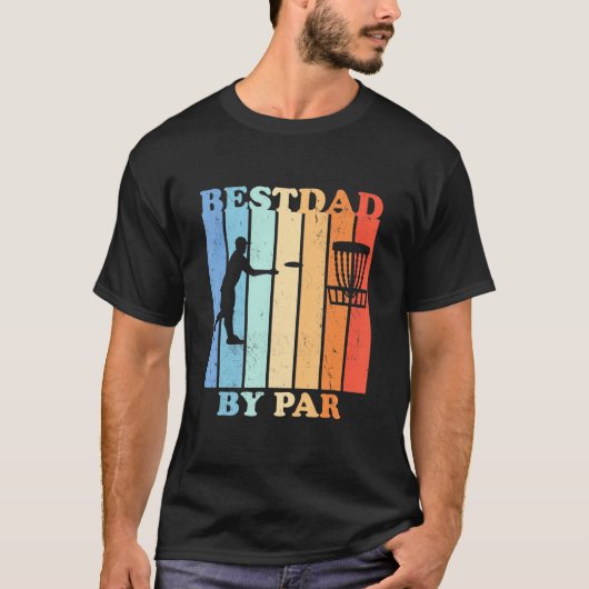 Man beste vader op Par Disk Golf Fathers Day Disk T-shirt (Voorkant)