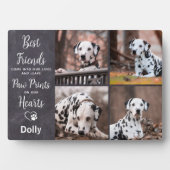 Man Beste vriendinnetje Foto van Dog Pet Memorial Fotoplaat (voorkant)