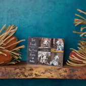 Man Beste vriendinnetje Foto van Dog Pet Memorial Fotoplaat (Zijkant)