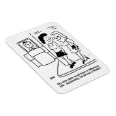 Man bestuurt een Road Roller Funny Cartoon Magneet (Rechterzijde)