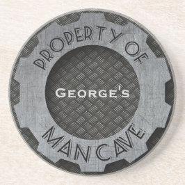 Man bezittingen van de grot van zandsteen onderzetter