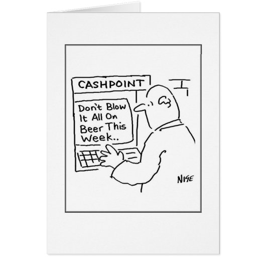 Man bij een geldmachine (Voorkant)