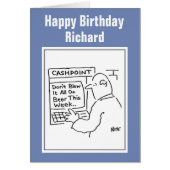 Man bij een geldmachine (Voorkant)