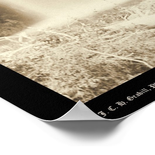 Man bij Spearfish Herfsten Black Hills SD 1889 Poster (Hoek)