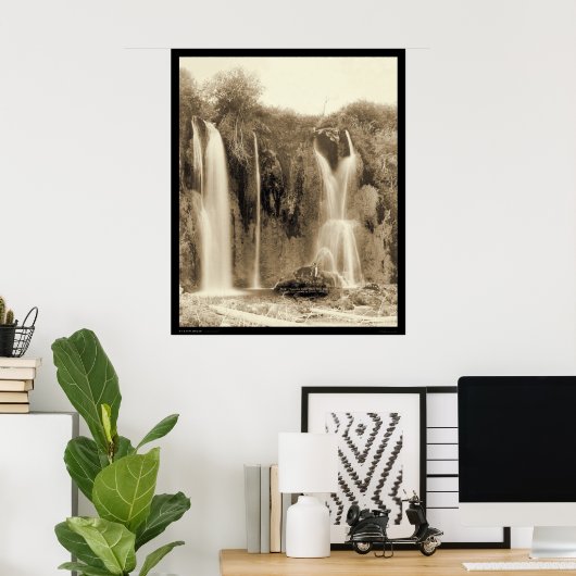 Man bij Spearfish Herfsten Black Hills SD 1889 Poster (Thuiskantoor)