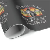  Man Billard Cue Snooker Pool Player Cadeaupapier (Rol Hoek)